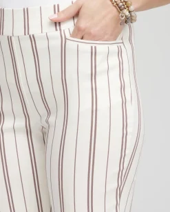 Petite Brigitte™ Striped Ankle Pants