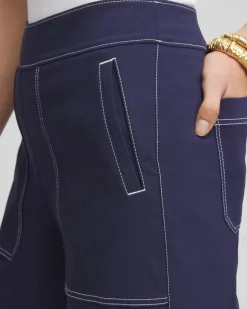Petite Brigitte™ Utility Wide-Leg Cropped Pants