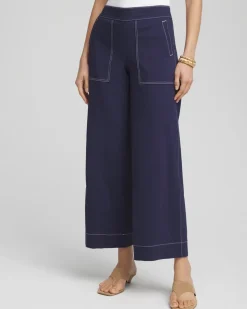 Petite Brigitte™ Utility Wide-Leg Cropped Pants