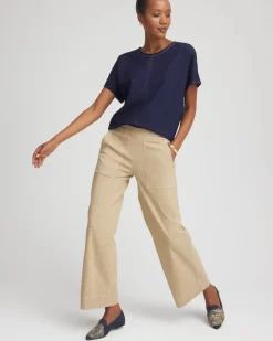 Petite Brigitte™ Utility Wide-Leg Cropped Pants