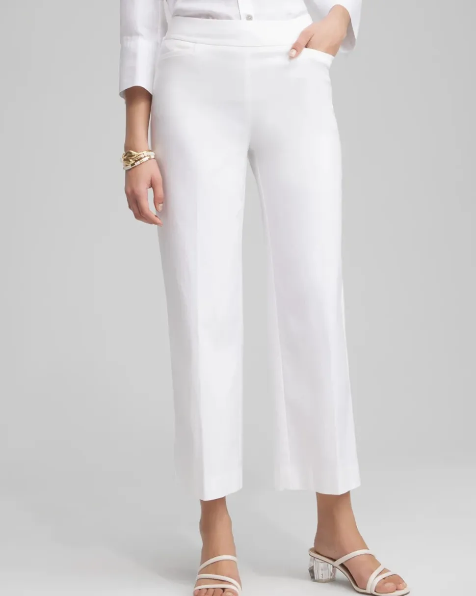 Petite Brigitte Wide Leg Cropped Pants