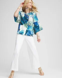 Petite Brigitte Wide Leg Cropped Pants