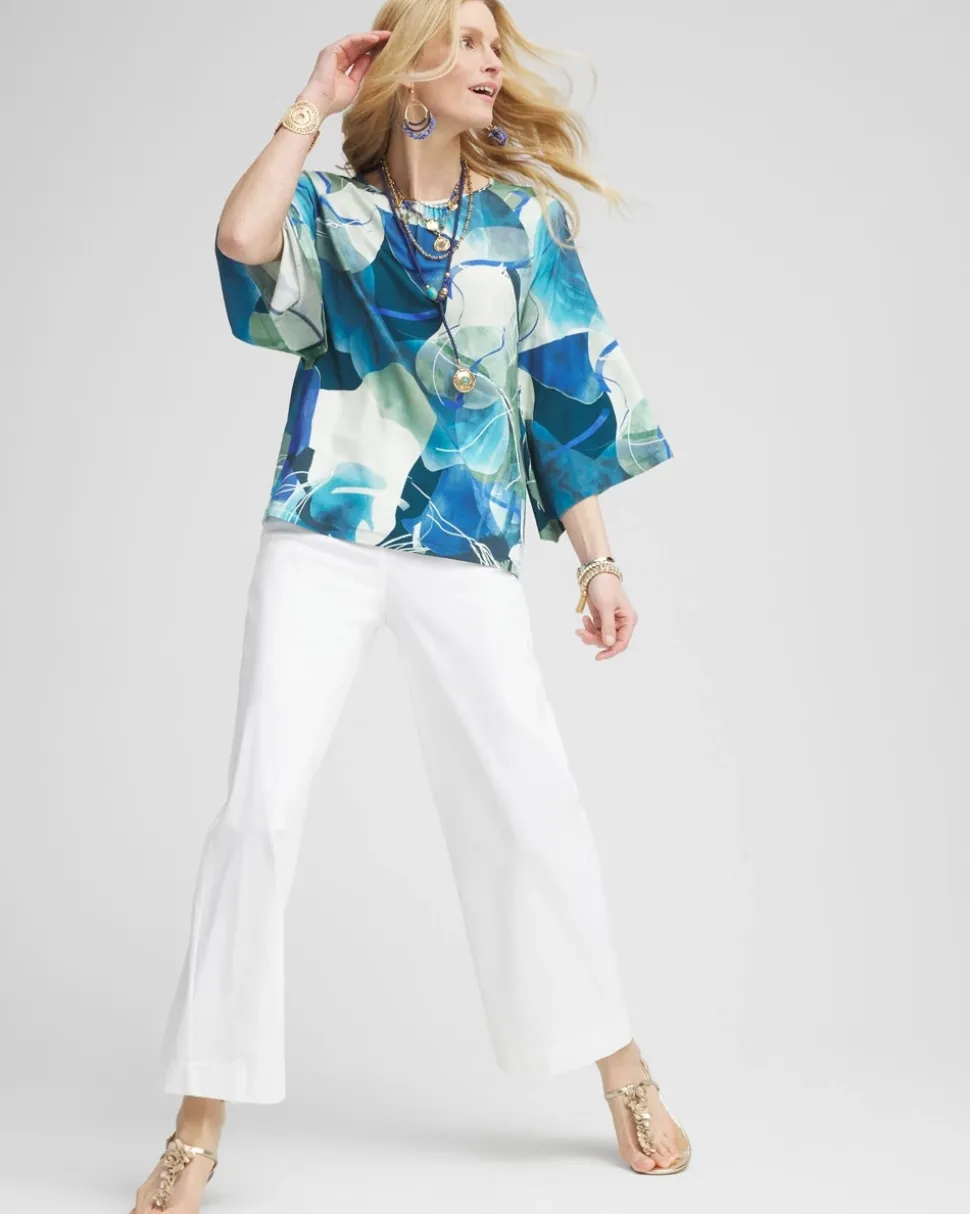 Petite Brigitte Wide Leg Cropped Pants