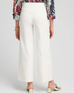 Petite Brigitte Wide Leg Cropped Pants