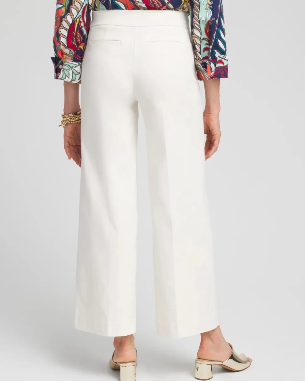 Petite Brigitte Wide Leg Cropped Pants