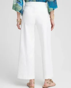 Petite Brigitte Wide Leg Cropped Pants