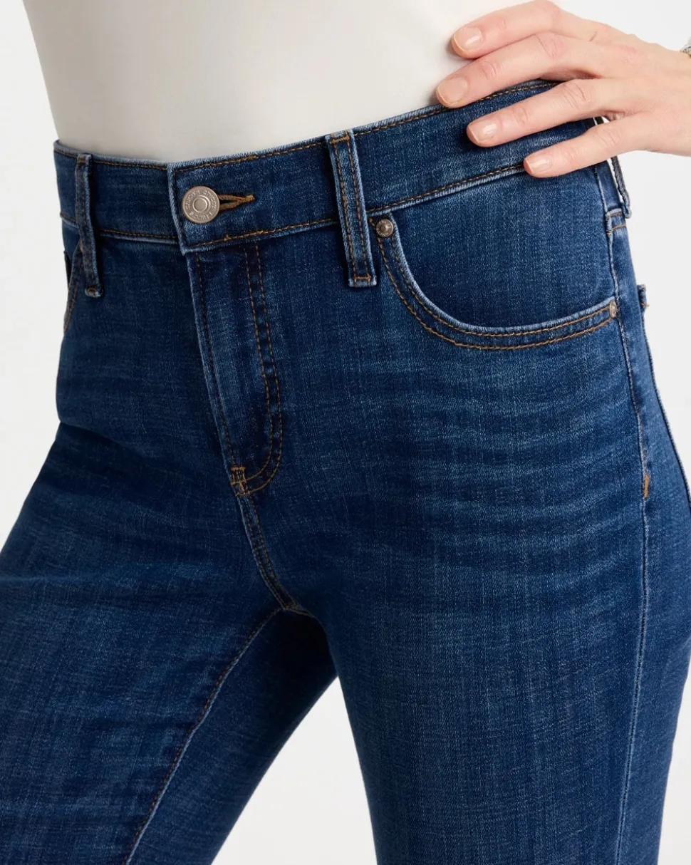 Petite Girlfriend Fray Hem Kick Flares