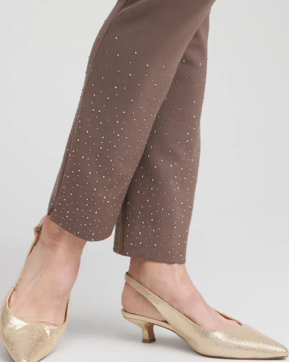 Petite Juliet Embellished Ankle Pants