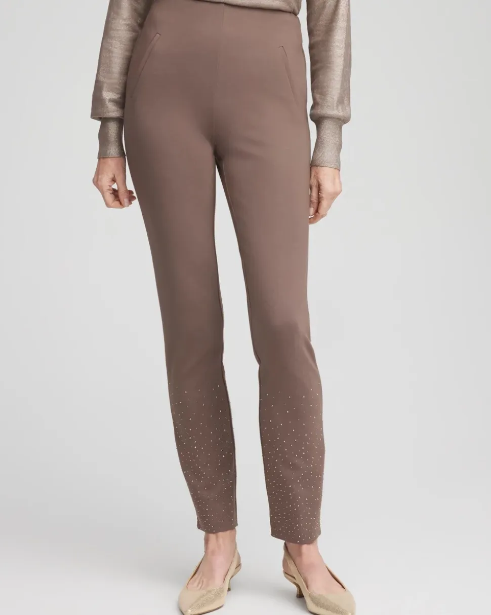 Petite Juliet Embellished Ankle Pants