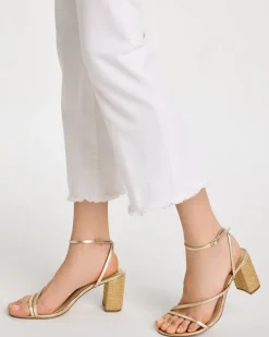 Petite No Stain Girlfriend Fray Hem Kick Flares