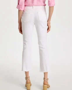 Petite No Stain Girlfriend Fray Hem Kick Flares