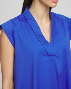 Petite Popover Poplin Maxi Dress