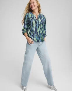 Petite Pull-On Wide-Leg Jeans