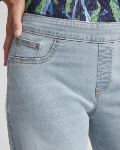 Petite Pull-On Wide-Leg Jeans
