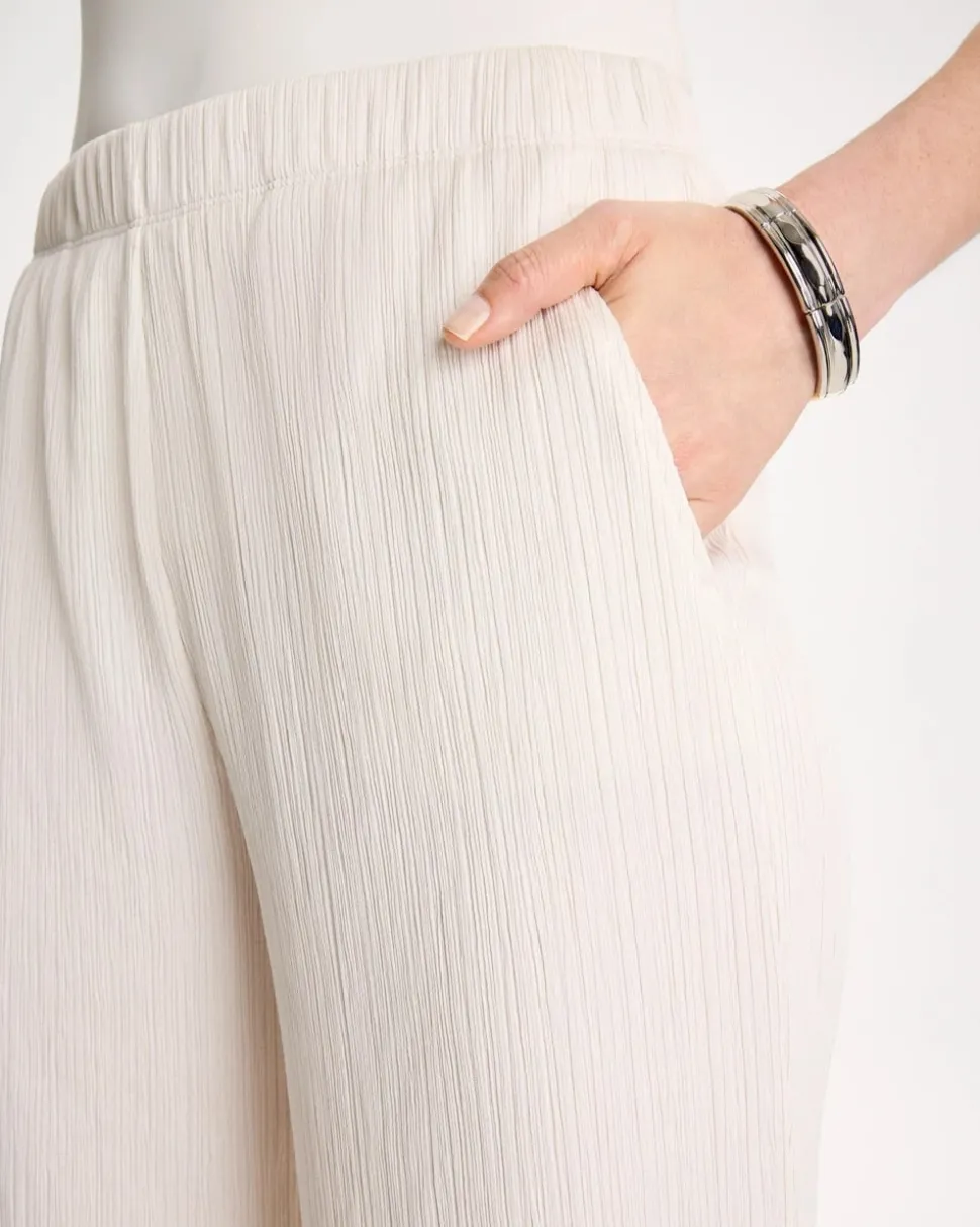 Petite Travelers™ Crinkle Textured Pants