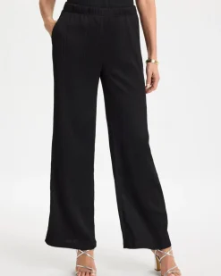 Petite Travelers™ Crinkle Textured Pants