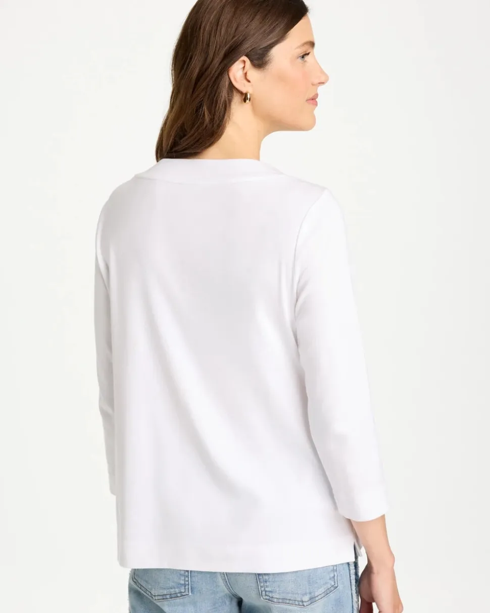 Pima Cotton 3/4 Sleeve Tee
