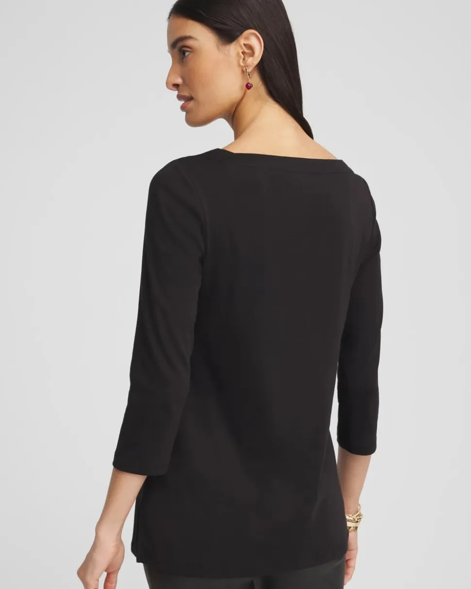Pima Cotton Square-Neck Tunic