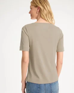 Pima Elbow Sleeve Tee