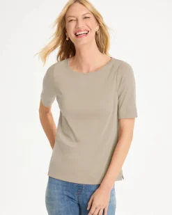 Pima Elbow Sleeve Tee