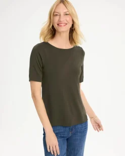 Pima Elbow Sleeve Tee