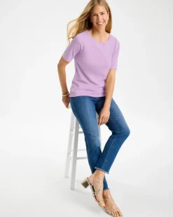 Pima Elbow Sleeve Tee