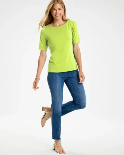 Pima Elbow Sleeve Tee
