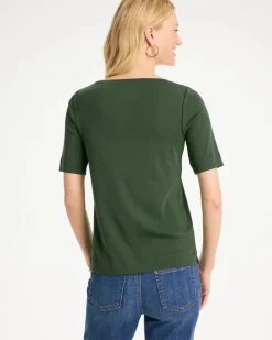 Pima Elbow Sleeve Tee