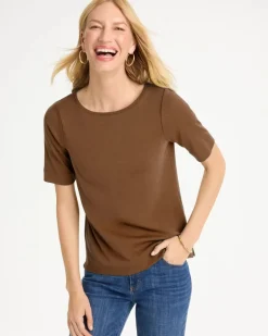 Pima Elbow Sleeve Tee
