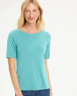 Pima Elbow Sleeve Tee