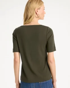 Pima Elbow Sleeve Tee
