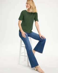 Pima Elbow Sleeve Tee