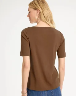 Pima Elbow Sleeve Tee
