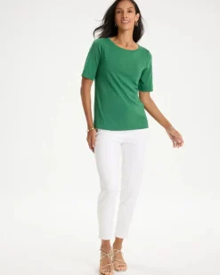 Pima Elbow Sleeve Tee