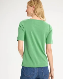Pima Elbow Sleeve Tee