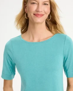 Pima Elbow Sleeve Tee