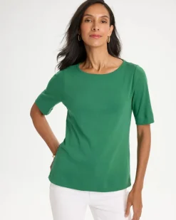 Pima Elbow Sleeve Tee