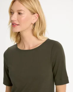 Pima Elbow Sleeve Tee