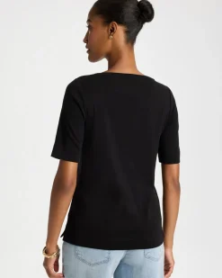 Pima Elbow Sleeve Tee