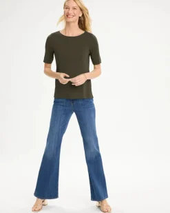 Pima Elbow Sleeve Tee