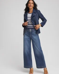 Pima Striped Button Sleeve Tee