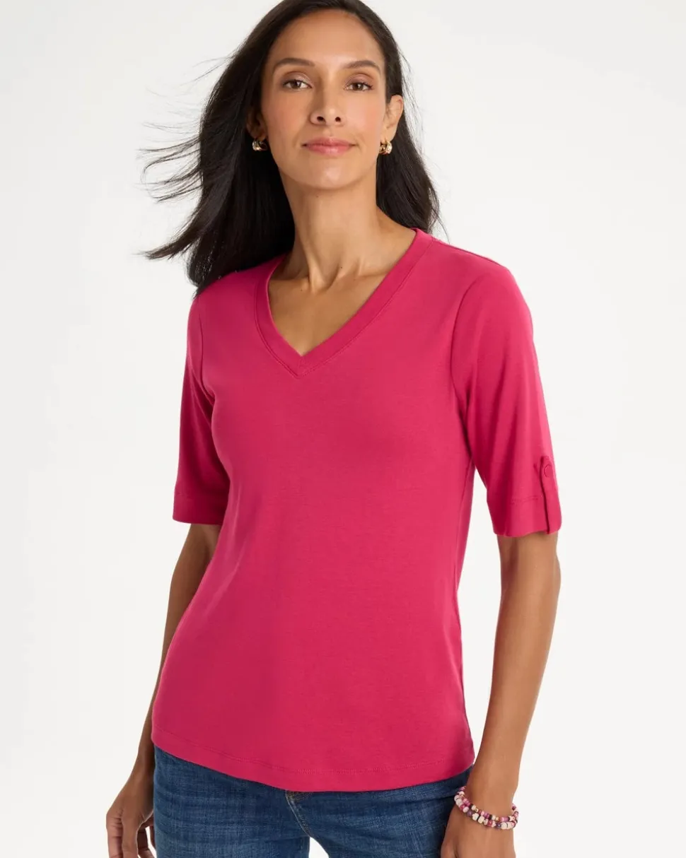 Pima V-Neck Tee