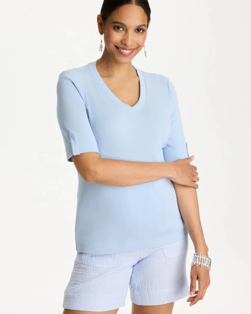 Pima V-Neck Tee