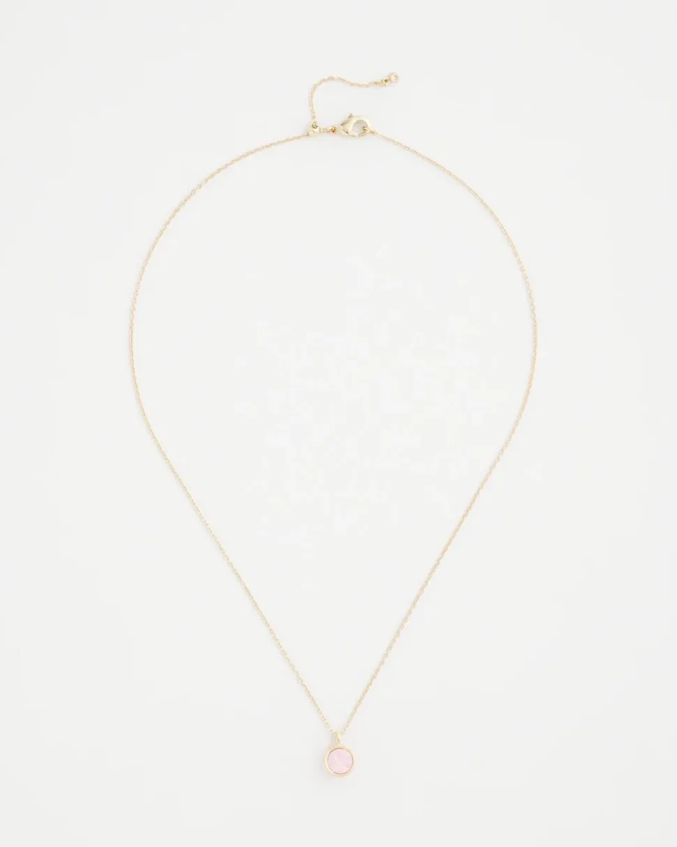 Pink Fine Single Strand Necklace
