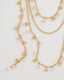 Pink Multi-Layer Necklace