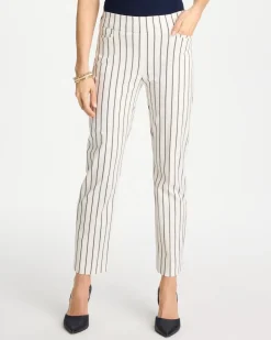 Pinstriped Brigitte™ Slim Ankle Pants