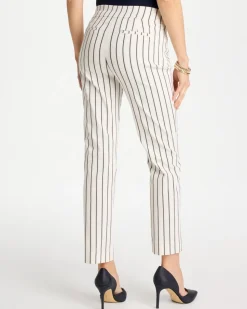 Pinstriped Brigitte™ Slim Ankle Pants