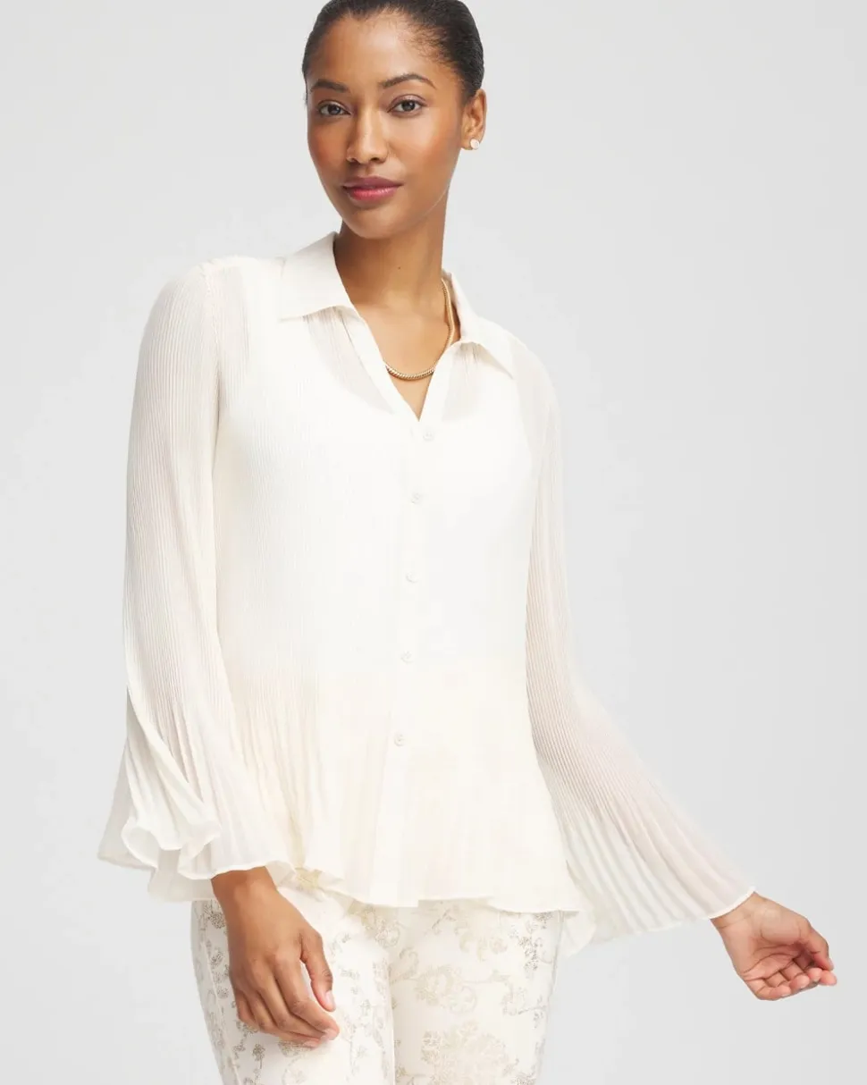Pleated Georgette Blouse