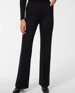 Ponte Pull-on Wide Leg Trouser Pants