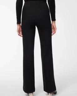 Ponte Pull-on Wide Leg Trouser Pants